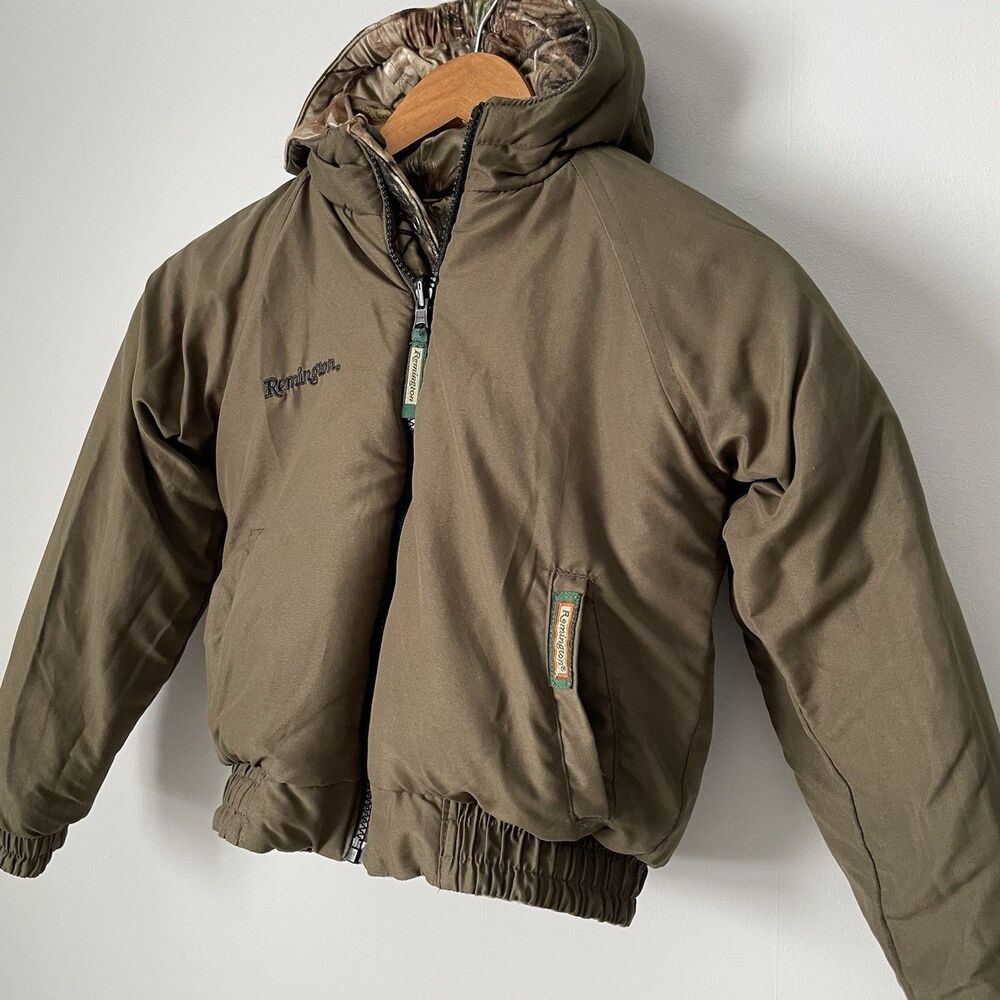 Remington Reversible Camouflage Winter Jacket Hunting Fishing Youth Size 6/7 - Picture 9 of 12